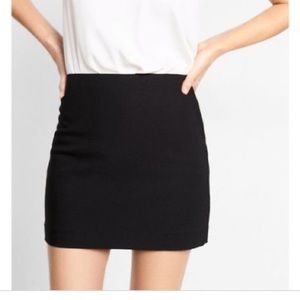 Express mini black skirt